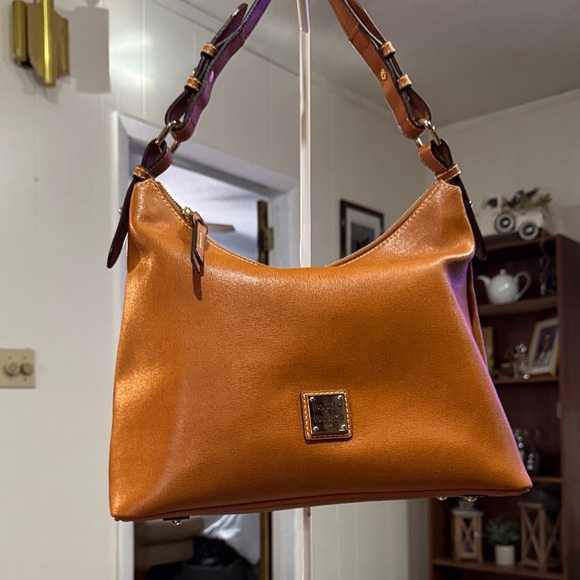 Dooney Bourke Handbags - Dooney and Bourke Smooth Leather Hobo Bag